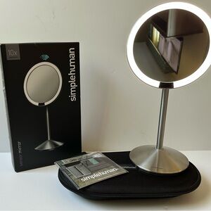 Simplehuman Silver Sensor Mirror with 10x Magnification
